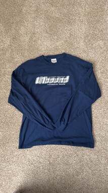 Vintage Mammoth Mountain Unbound Terrain Park Long Sleeve Navy Graphic Tee
